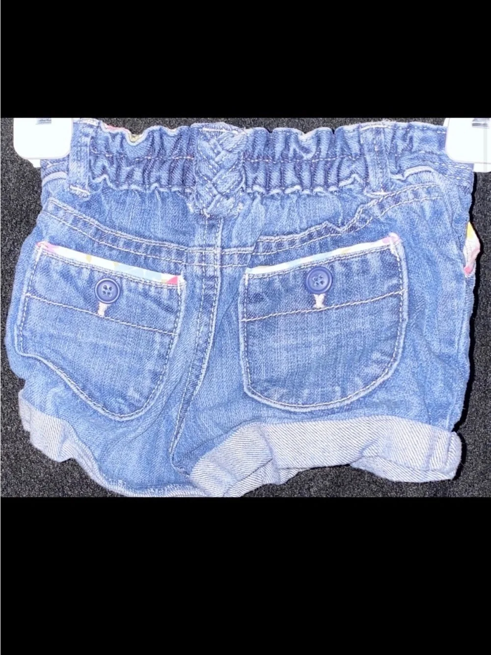 💞 Baby & Toddler Girls Size 3-6 Months GAP Blue Denim Jean Shorts
